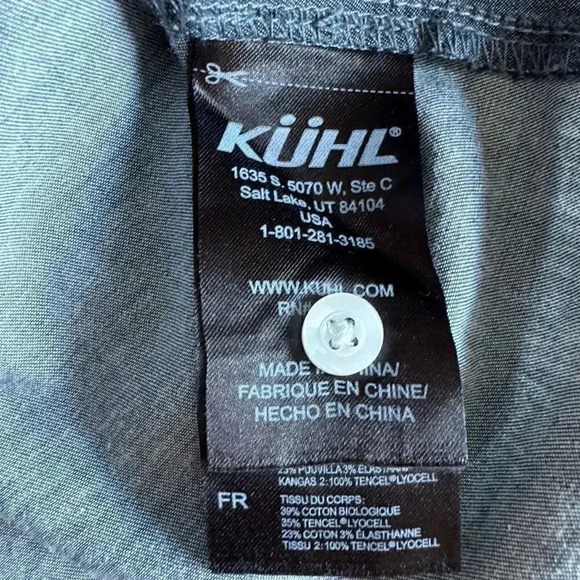 Kuhl Kiley Vintage Indigo Sail Blue Chambray Denim Tie Waist Dress SZ S #1848 - Picture 14 of 16